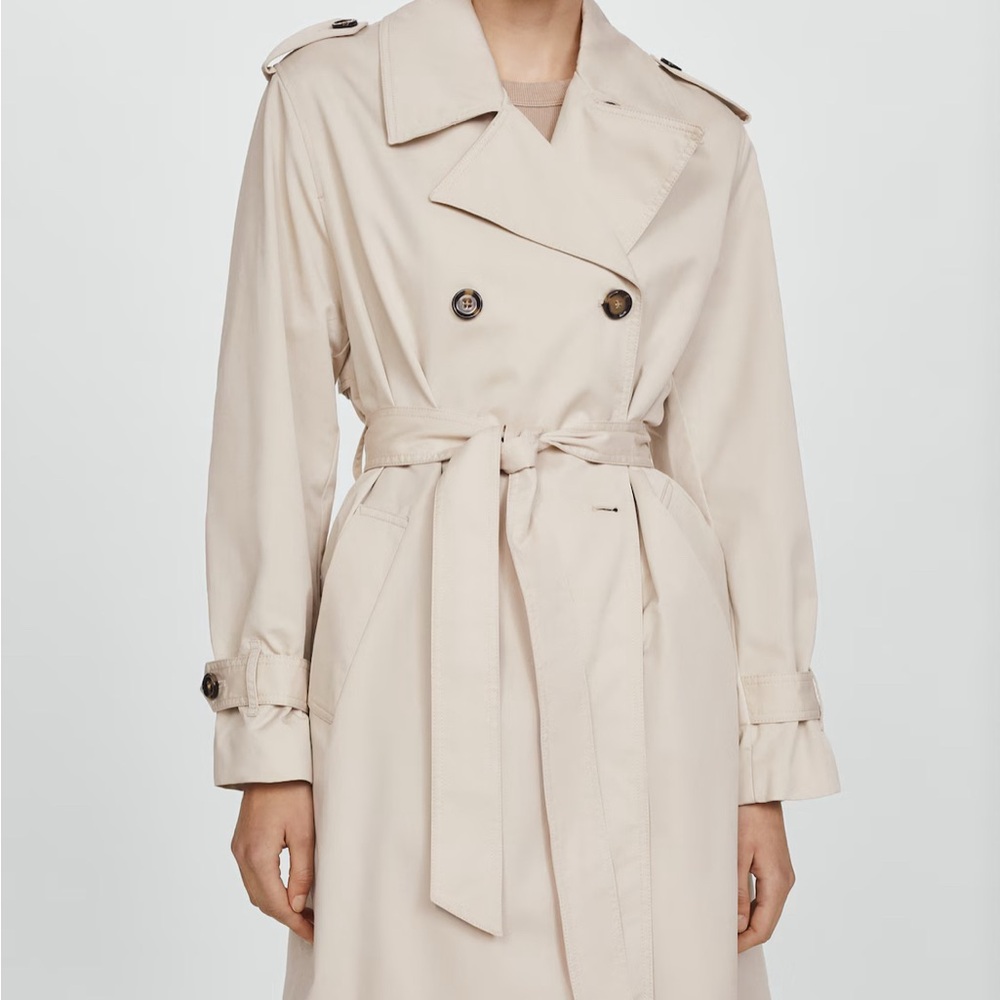 Double-breasted trench coat by MANGO size S